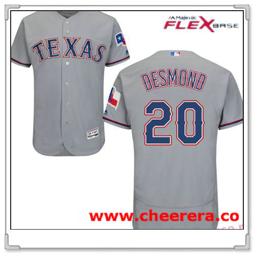 Ian Desmond Texas Rangers gray Road jersey