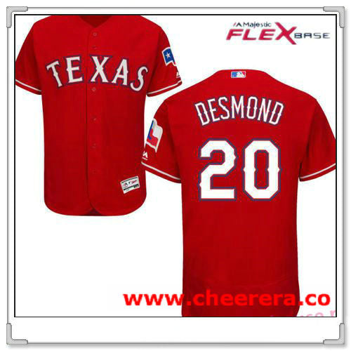 Ian Desmond Texas Rangers red jersey