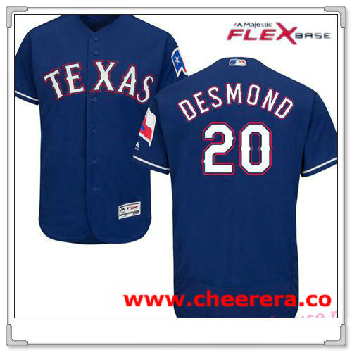 Ian Desmond Texas Rangers royal jersey