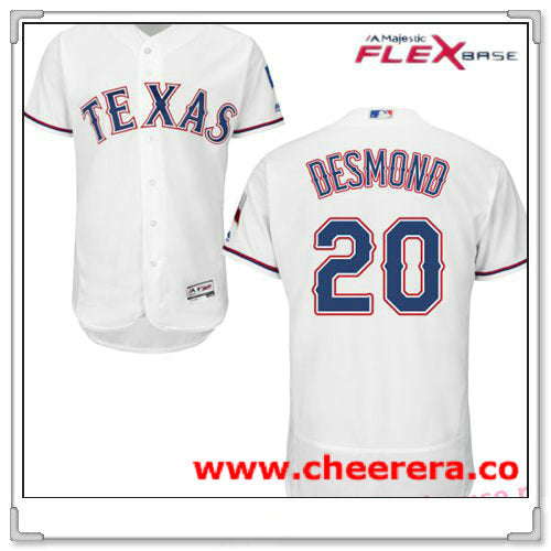 Ian Desmond Texas Rangers white Home jersey