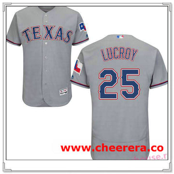 Jonathan Lucroy Texas Rangers gray Road jersey