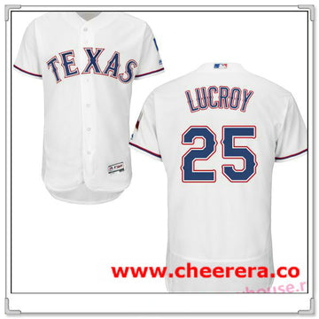 Jonathan Lucroy Texas Rangers white Home jersey