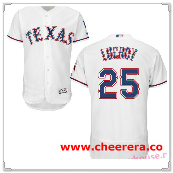 Jonathan Lucroy Texas Rangers white Home jersey