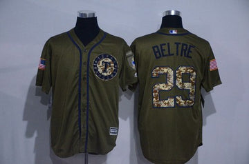 Adrian Beltre Texas Rangers green Salute To Service jersey