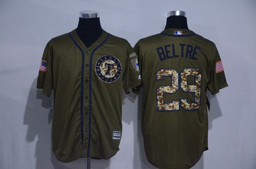 Adrian Beltre Texas Rangers green Salute To Service jersey