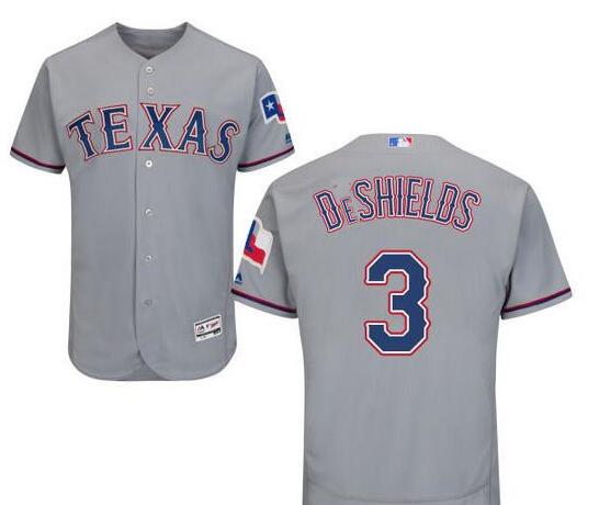 Delino DeShields Texas Rangers gray Road jersey