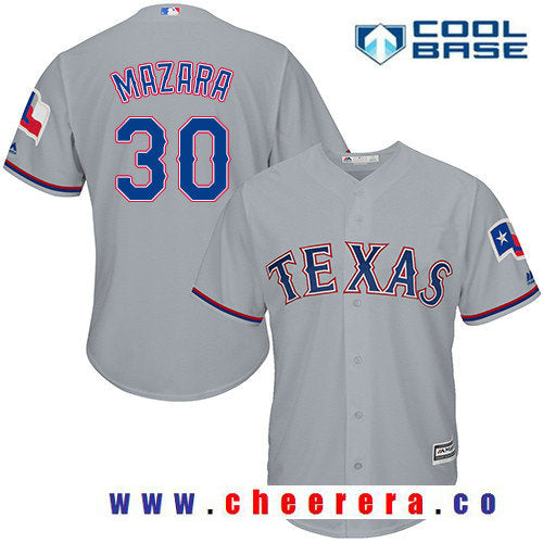 Nomar Mazara Texas Rangers gray Road jersey