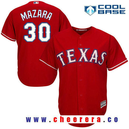 Nomar Mazara Texas Rangers red Alternate jersey