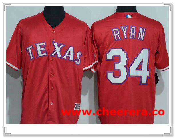 Nolan Ryan Texas Rangers red jersey