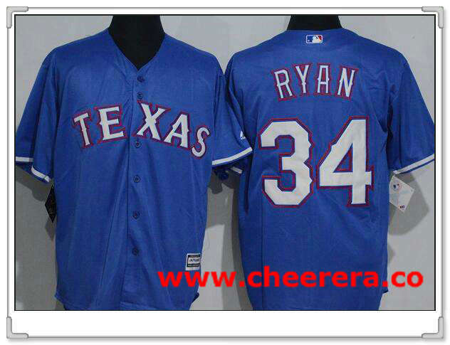 Nolan Ryan Texas Rangers royal jersey