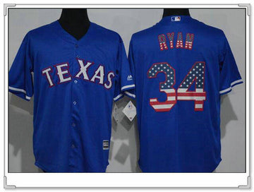 Nolan Ryan Texas Rangers royal Fashion jersey