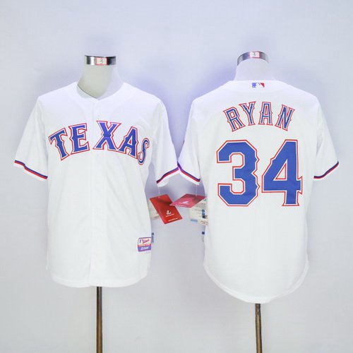 Nolan Ryan Texas Rangers white Home jersey