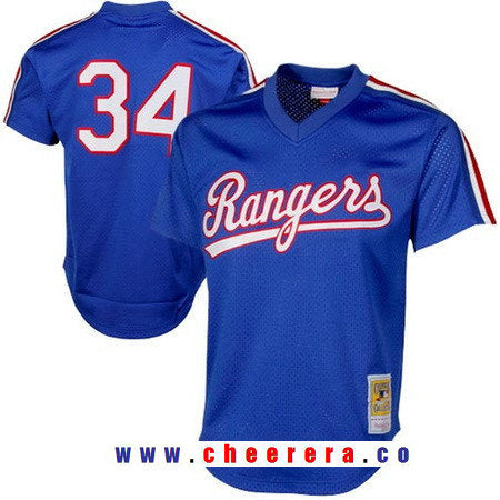 Nolan Ryan Texas Rangers royal Throwback jersey