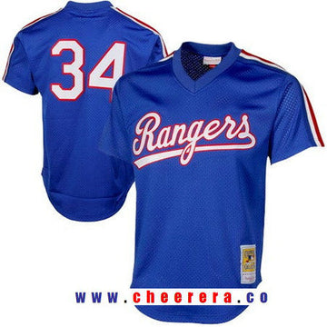 Nolan Ryan Texas Rangers royal Throwback jersey