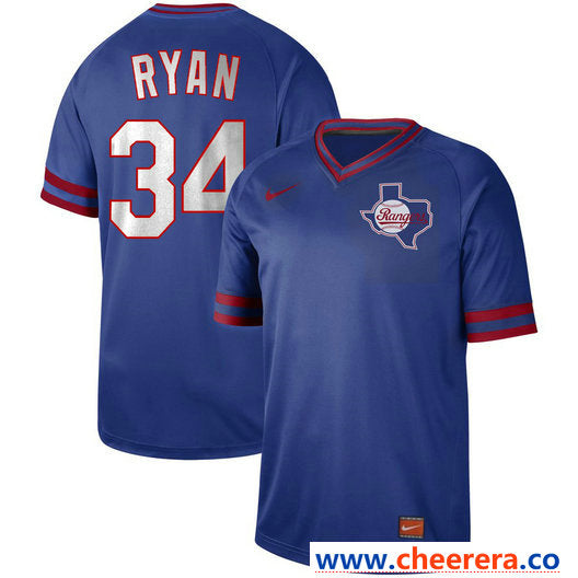 Nolan Ryan Texas Rangers royal Legend jersey