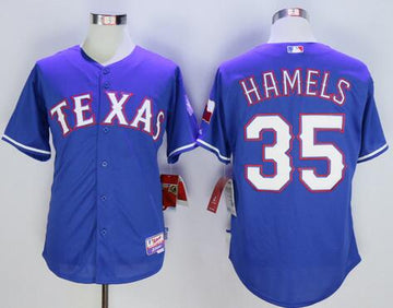 Cole Hamels Texas Rangers blue Alternate jersey