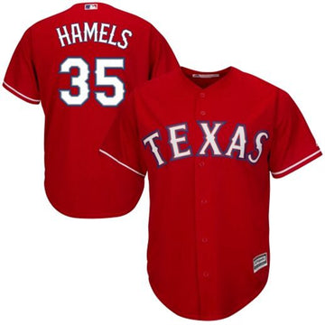 Cole Hamels Texas Rangers red Alternate jersey