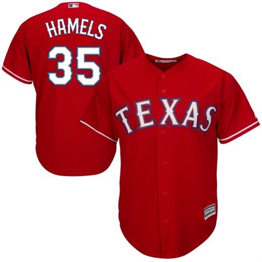 Cole Hamels Texas Rangers red Alternate jersey
