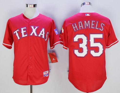 Cole Hamels Texas Rangers red Alternate jersey