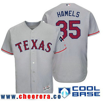Cole Hamels Texas Rangers gray Fashion jersey