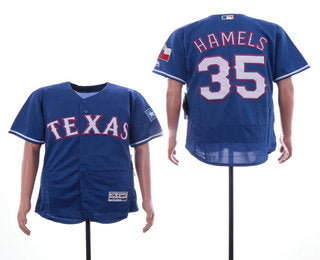 Cole Hamels Texas Rangers royal jersey