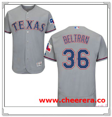 Carlos Beltran Texas Rangers gray Road jersey