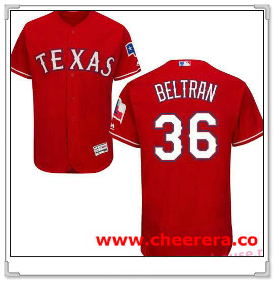 Carlos Beltran Texas Rangers red jersey