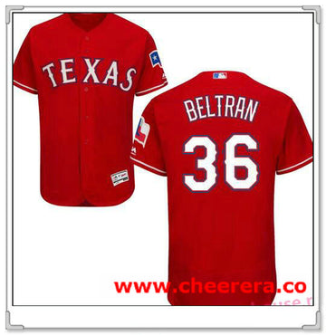 Carlos Beltran Texas Rangers red jersey