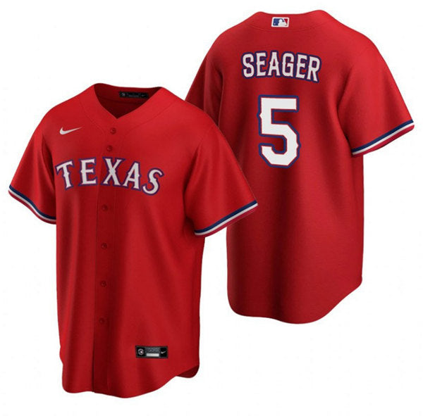 Corey Seager Texas Rangers red jersey