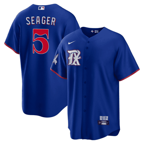 Corey Seager Texas Rangers royal City Connect jersey