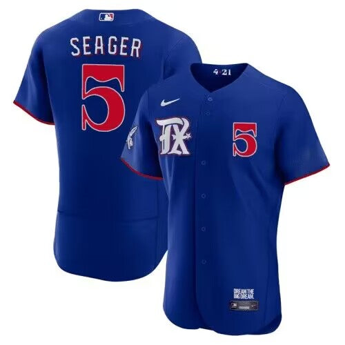 Corey Seager Texas Rangers royal City Connect jersey