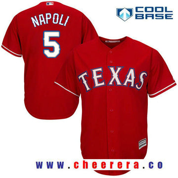 Mike Napoli Texas Rangers red Alternate jersey