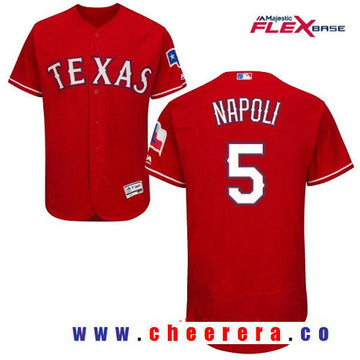 Mike Napoli Texas Rangers red Alternate jersey