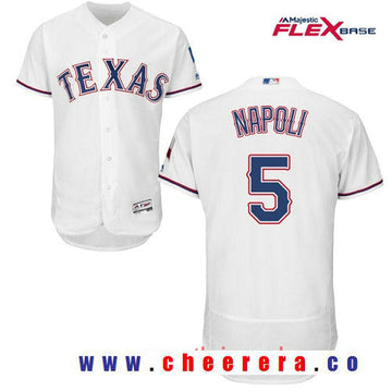 Mike Napoli Texas Rangers white Home jersey