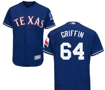 A. J. Griffin Texas Rangers blue jersey