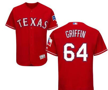 A. J. Griffin Texas Rangers red jersey