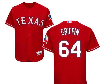 A. J. Griffin Texas Rangers red jersey