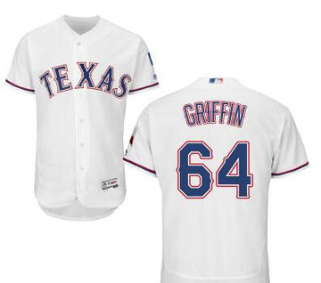 A. J. Griffin Texas Rangers white Home jersey