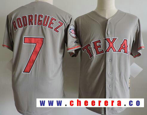 Ivan Rodriguez Texas Rangers gray Cooperstown jersey