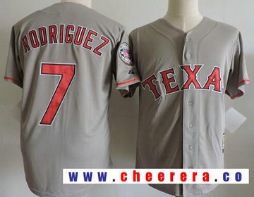 Ivan Rodriguez Texas Rangers gray Cooperstown jersey