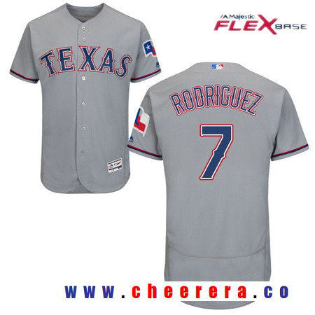 Ivan Rodriguez Texas Rangers gray jersey