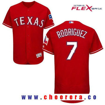 Ivan Rodriguez Texas Rangers red jersey