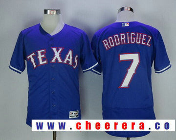Ivan Rodriguez Texas Rangers royal jersey