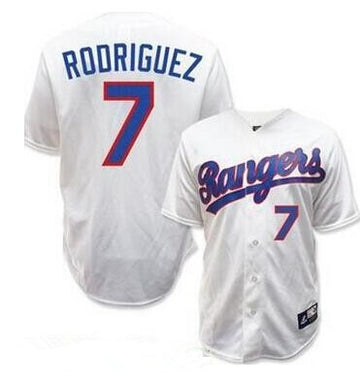 Ivan Rodriguez Texas Rangers white Throwback jersey