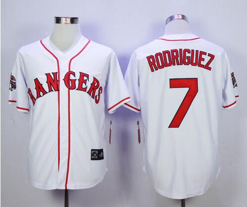 Ivan Rodriguez Texas Rangers white All-Star jersey