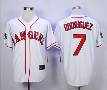 Ivan Rodriguez Texas Rangers white All-Star jersey