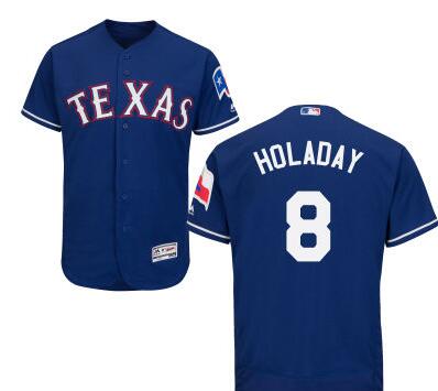 Bryan Holaday Texas Rangers blue jersey