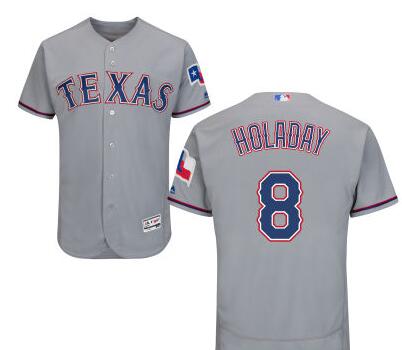 Bryan Holaday Texas Rangers gray Road jersey