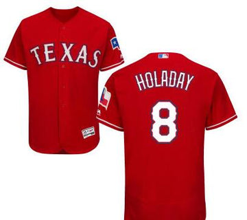 Bryan Holaday Texas Rangers red jersey