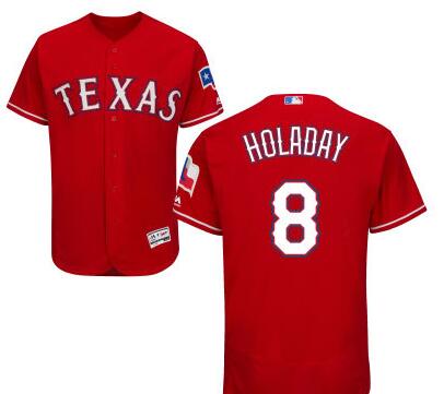 Bryan Holaday Texas Rangers red jersey